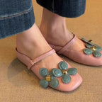Damen Sling-Sandalen mit modischem Blumendesign und komfortabler Innensohle R&B