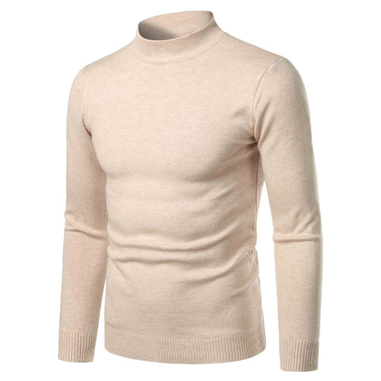 Herren warme Rollkragenpullover aus feinem Strickmaterial R&B