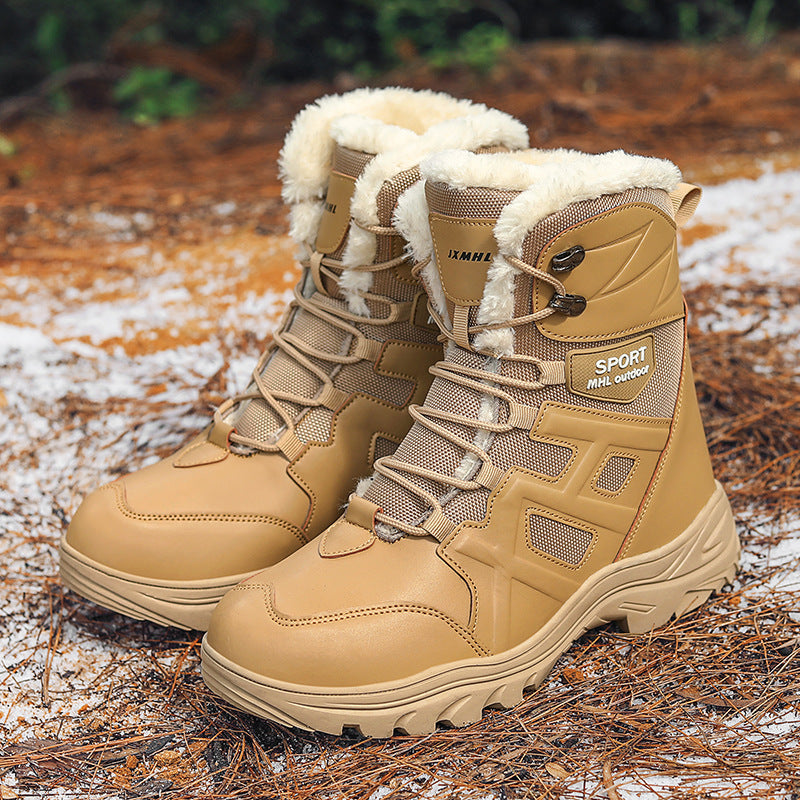Damen wasserdichte Winterstiefel mit isolierendem Innenfutter und rutschfester Sohle