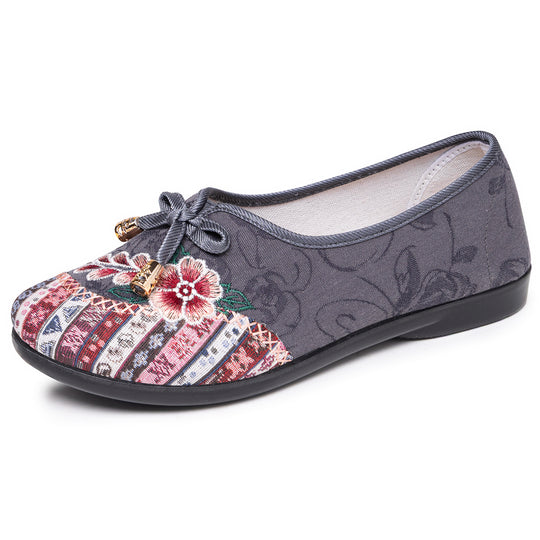 Damen Handbestickte Ballerinas R&B