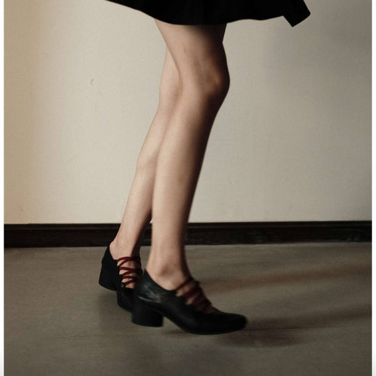 Damen Elegante Schnürschuhe mit ausgefallenem Design und hochkanntiger Zehenpartie R&B