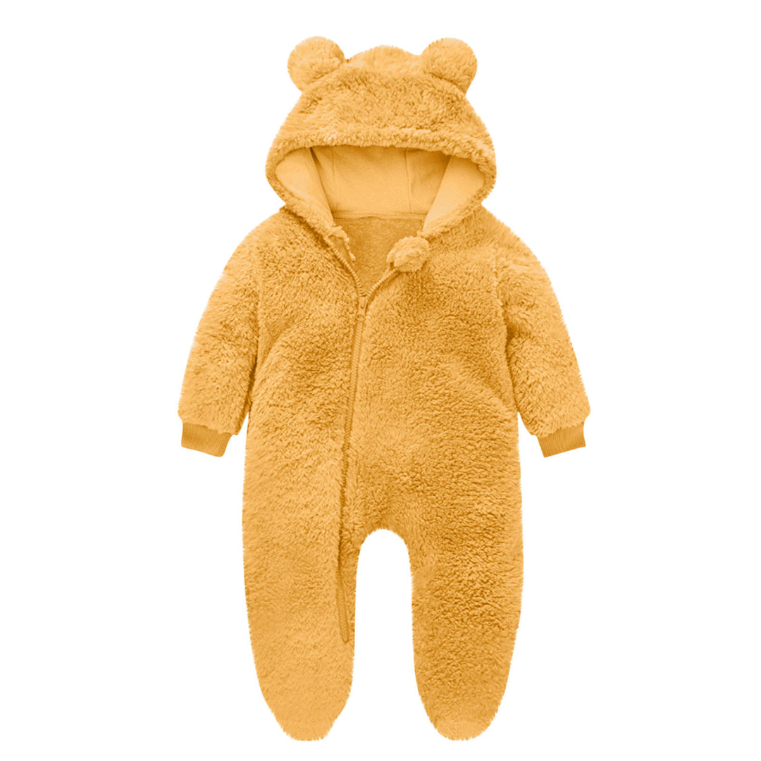 Kleinkind Fleece Overall mit Bärenohren R&B