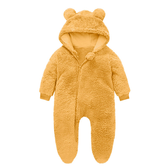 Kleinkind Fleece Overall mit Bärenohren R&B