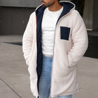 Herren umkehrbare Winterjacke mit weichem Innenfutter R&B