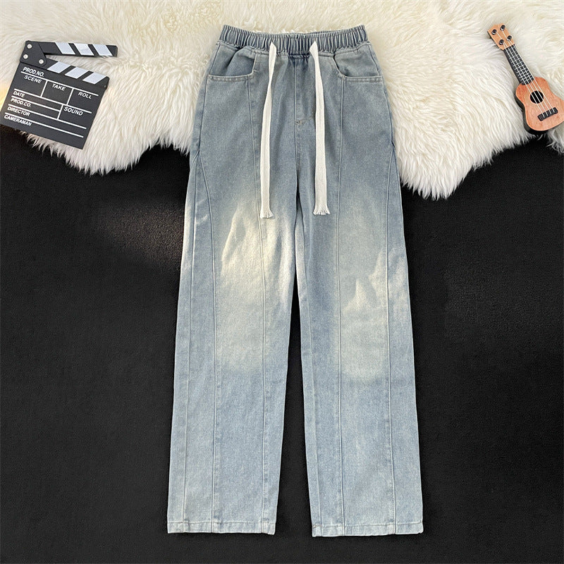 Damen lässige Freizeithose mit elastischem Bund und praktischen Taschen R&B