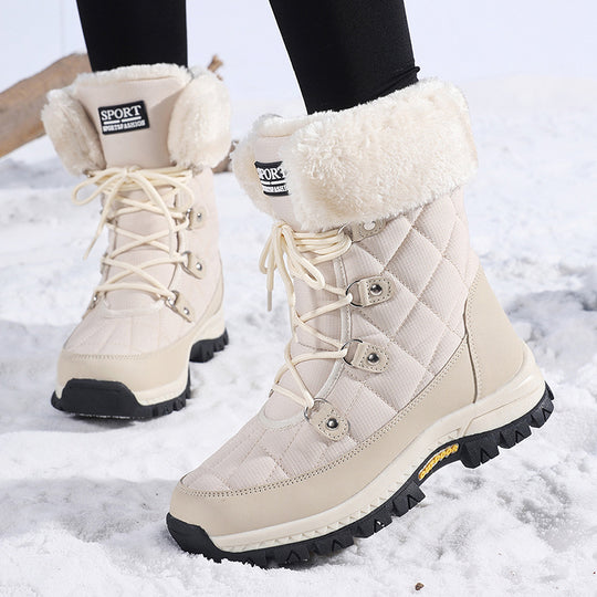 Damen Winterstiefel mit rutschfester Sohle und warmem Innenfutter R&B
