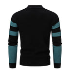 Herren modischer Pullover mit strukturiertem Blockdesign R&B