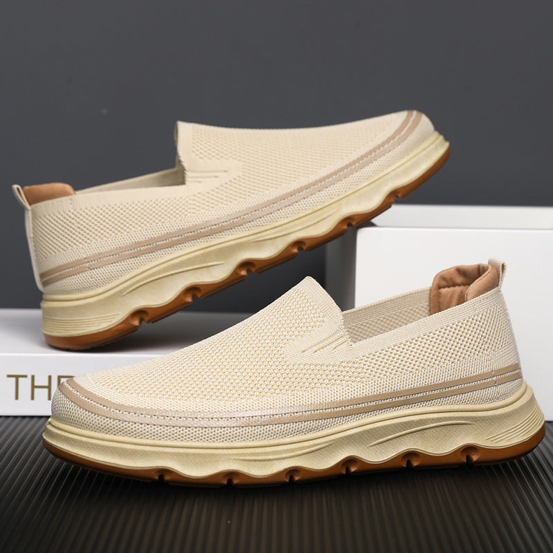 Damen Slip-On Sneakers mit atmungsaktiver Mesh-Oberfläche und rutschfester Laufsohle R&B