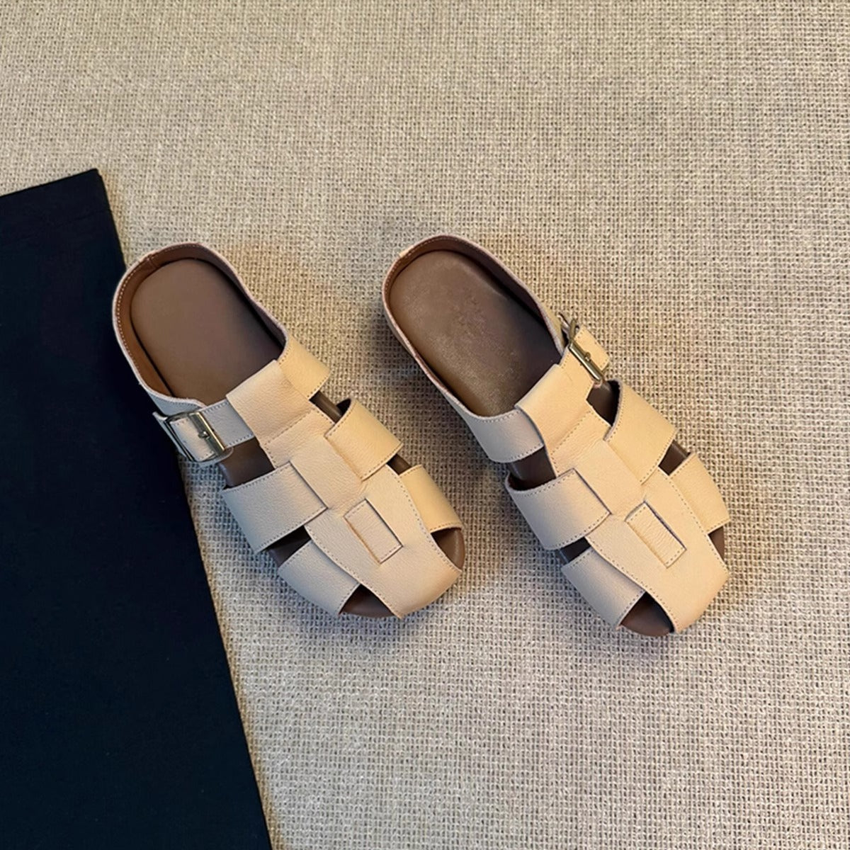 Damen Komfortable Sandalen mit modischen Riemendesign