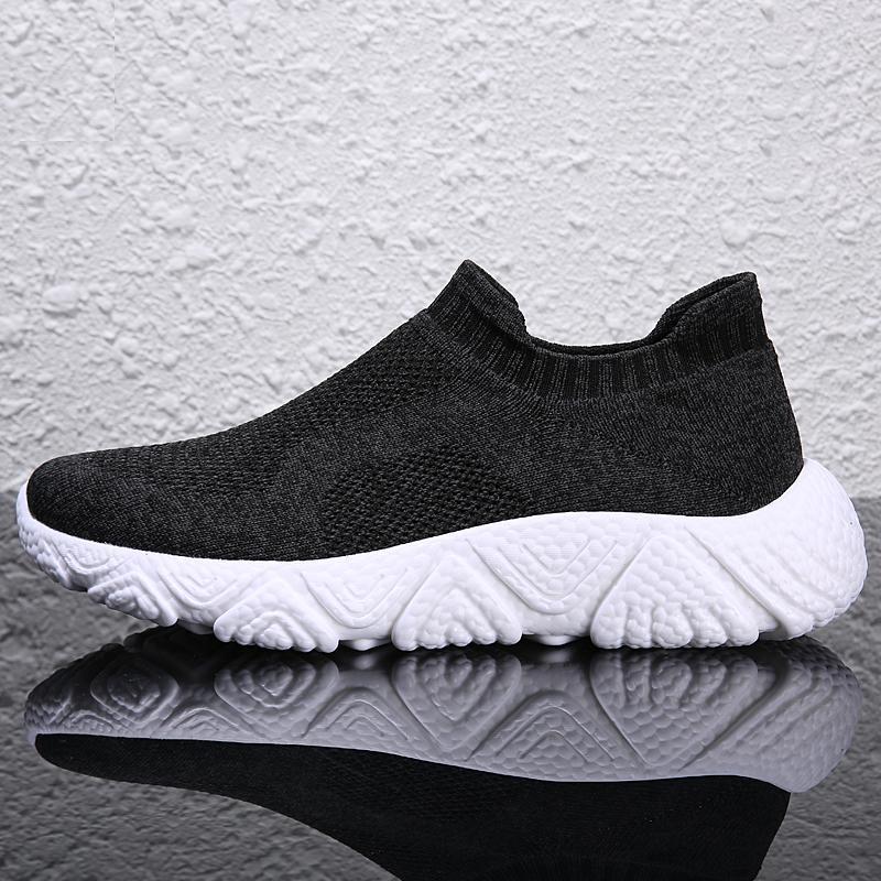Unisex nan Schlupfschuh-Citywalker mit elastischem Maschenoberteil und skulpturierter Wellenlaufsohle R&B
