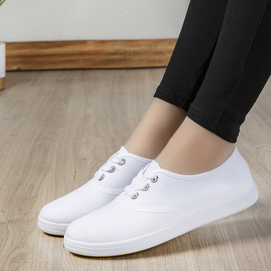 Damen Bequeme Stoffschuhe mit elastischem Riemen R&B