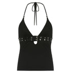 Damen Haltertop mit verstellbarem Gurt und Dekorakzenten R&B