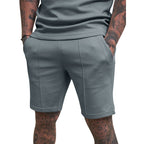 Herren nan kurze Freizeithose aus Baumwollmischung mit elastischem Bund und Kordelzug R&B