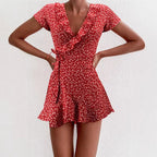 Damen Verspieltes Sommerkleid mit Rüschendetails und floralen Mustern R&B