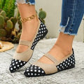 Damen Modische Ballerinas mit Punkten und elegantem Riemendesign R&B