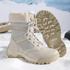 Damen warme Winterstiefel mit isolierender Polsterung und rutschfester Sohle R&B
