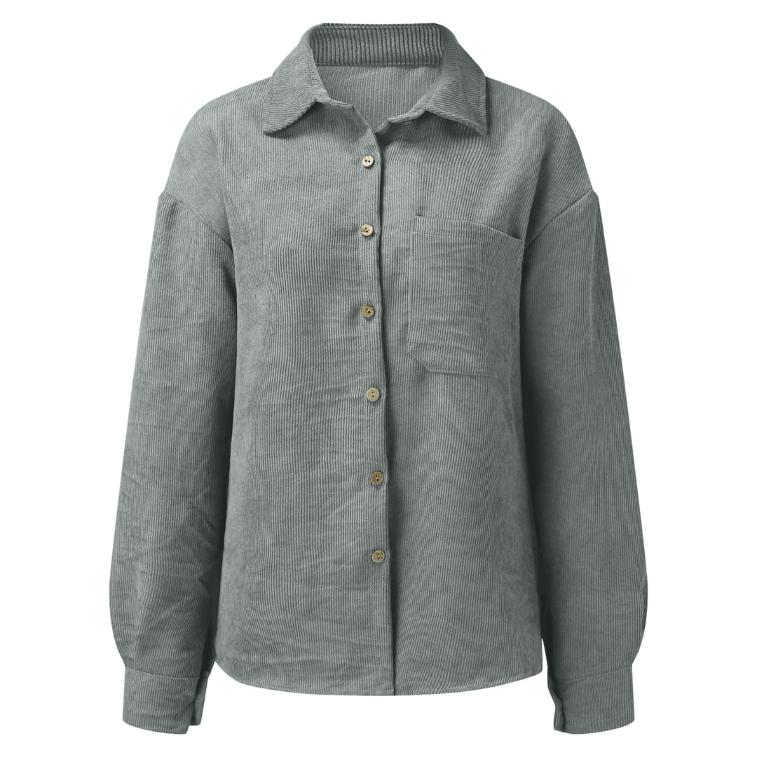 Damen Übergroße Kordbluse R&B