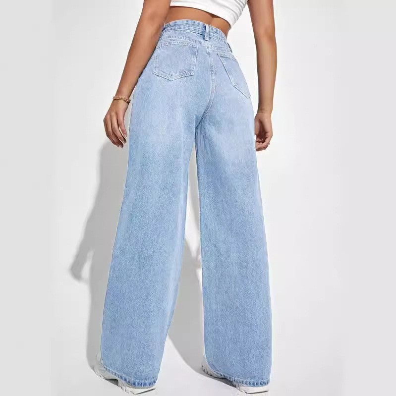 Damen Weit geschnittene Jeans im Vintage-Stil R&B