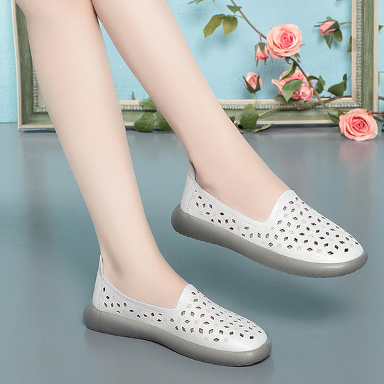Damen Atmungsaktive Slip-On Schuhe mit modischem Lochdesign R&B