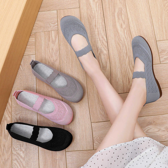 Damen Komfortable und elegante Slippers mit verstellbarem Riemen R&B