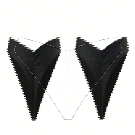 Damen Bikini-Höschen mit seitlichen Rüschendetails und hohem Schnitt R&B
