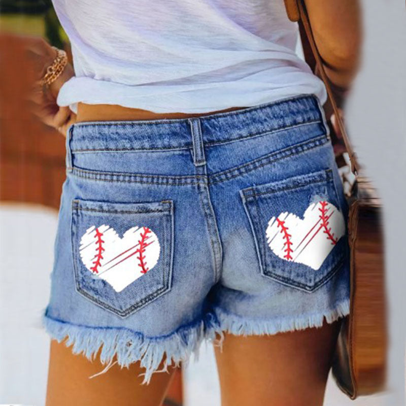 Damen Shorts im Destroyed-Design R&B