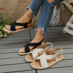 Damen elegante Sandalen mit geflochtenem Riemendesign R&B