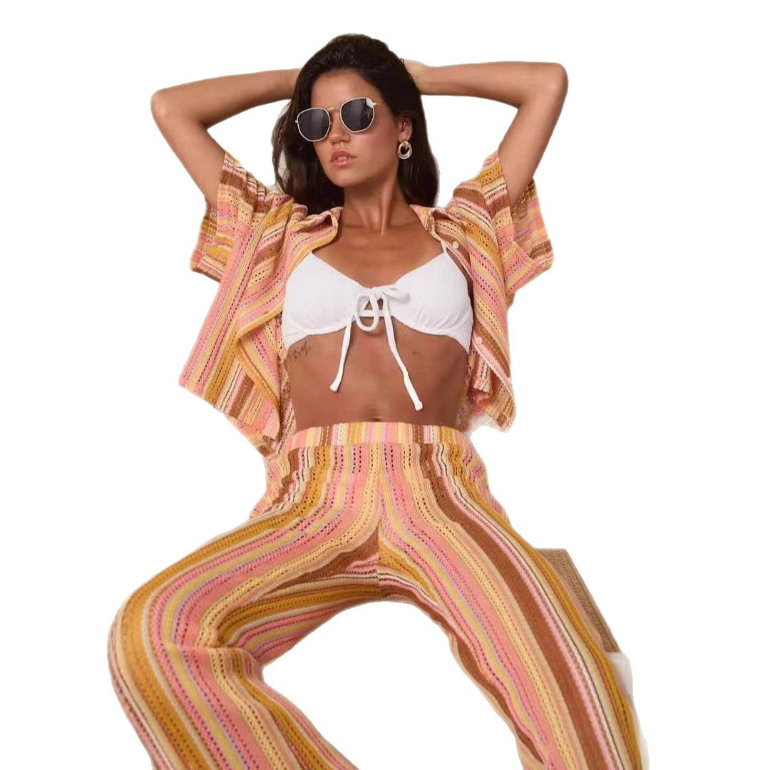 Damen Häkel-Set mit weitem Schnitt R&B