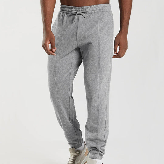 Herren sportliche Jogginghose mit elastischem Bund und seitlichen Taschen R&B
