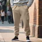 Herren Freizeithose mit elastischem Bund und praktischen Seitentaschen R&B