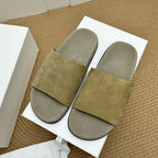 Damen Moderne Clogs mit weichem Leder-Obermaterial