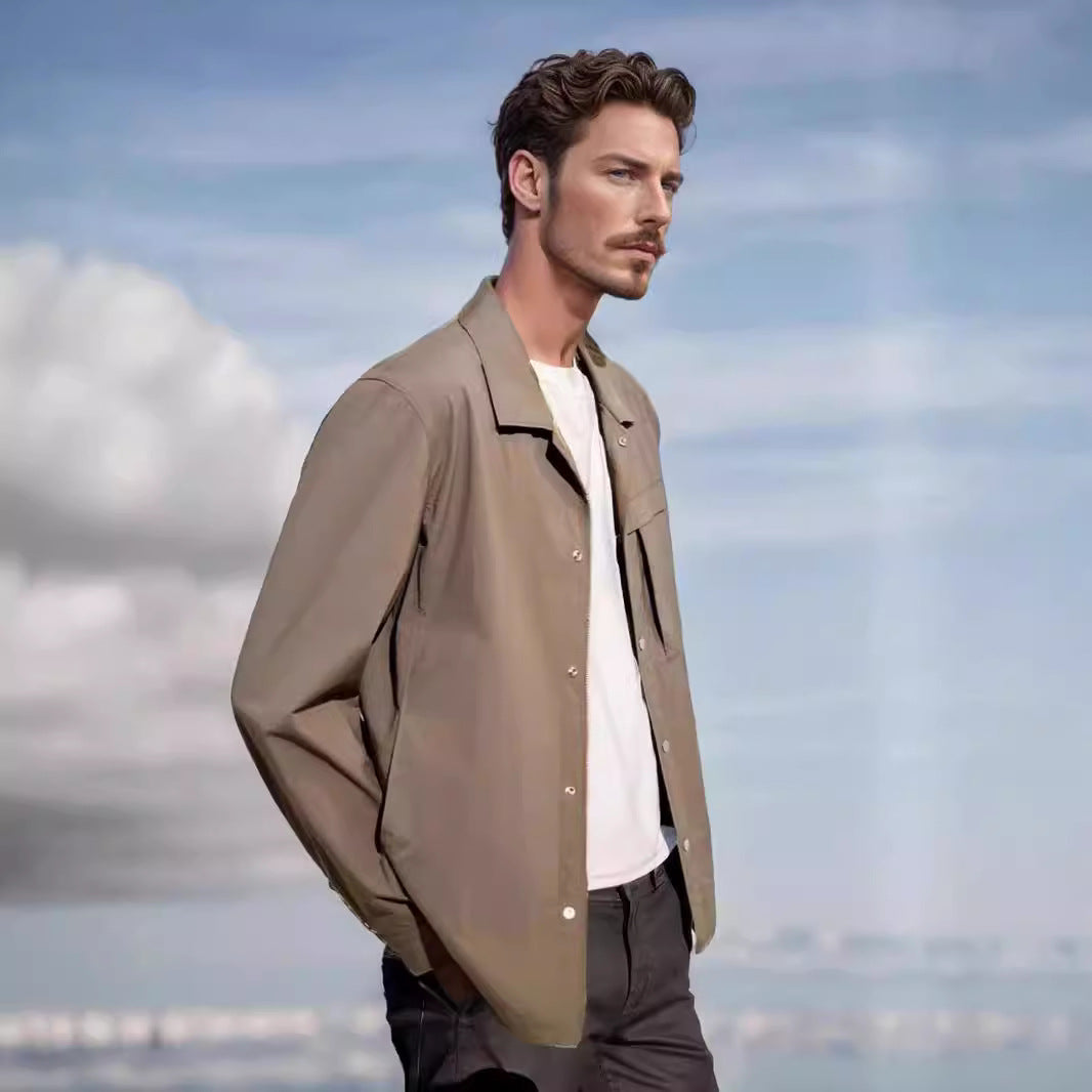 Herren technische Freizeitjacke mit praktischen Taschen und leichtem Material R&B