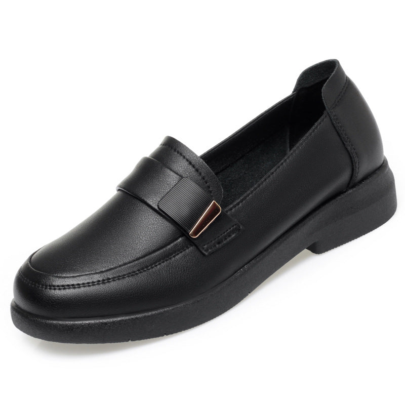 Damen Komfortable Mokassins mit modischem Riemen und rutschfester Sohle R&B