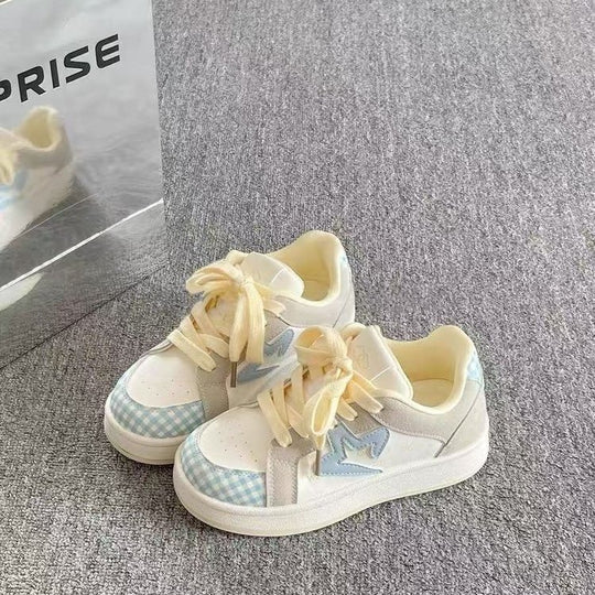 Damen Modische Sneakers mit karierten Akzenten und atmungsaktiver Struktur R&B