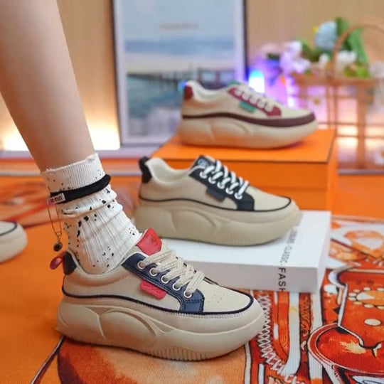 Damen Sportliche Sneakers mit dicker Sohle und komfortablem Obermaterial R&B