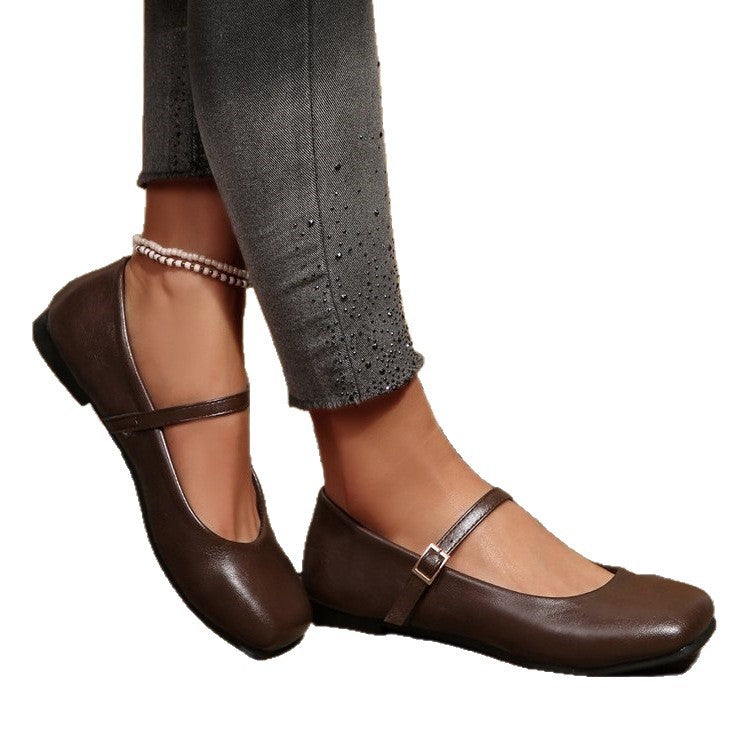 Damen Ballerinas mit elegantem Riemchenverschluss R&B