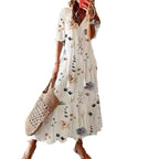 Damen Blütenverziertes Maxikleid R&B