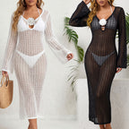 Damen eleganter Häkel-Strandüberwurf R&B