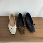 Damen elegante Ballerinas mit modischer Schleifenverzierung R&B