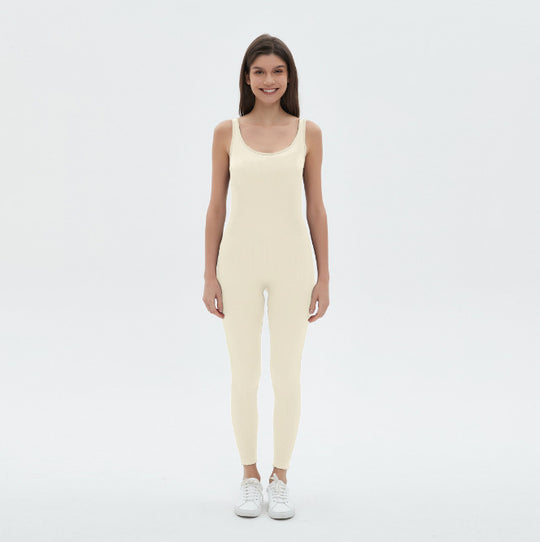 Damen figurbetontes Jumpsuit mit Spaghettiträgern R&B