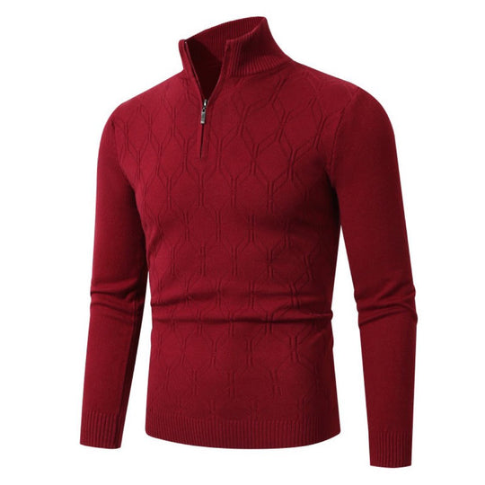Herren Strickpullover mit modernem Strukturmuster R&B