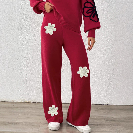 Damen Weite Strickhose R&B