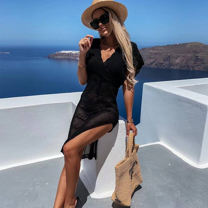 Damen strandfreundliches Netzkleid R&B