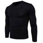 Herren feiner V-Ausschnitt Pullover aus hochwertiger Baumwolle R&B