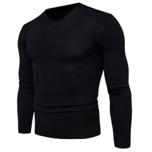 Herren feiner V-Ausschnitt Pullover aus hochwertiger Baumwolle R&B