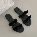 Damen stilvolle Slipper mit dekorativem Schleifendetail R&B