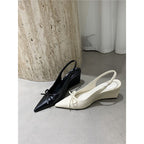 Damen elegante Wedgesandalen mit Schleifenverzierung R&B