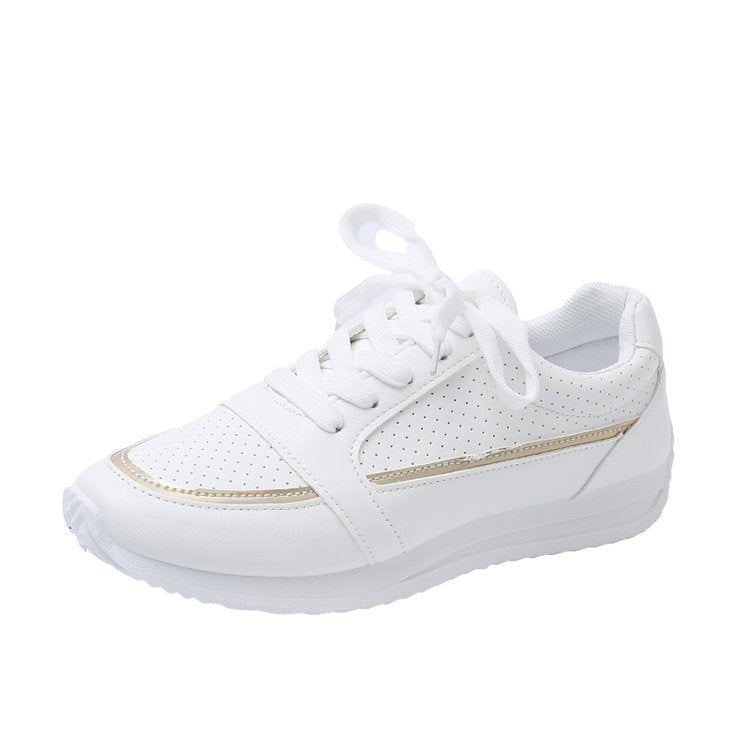 Damen modische und atmungsaktive Sport-Sneaker mit perforiertem Obermaterial und reflektierenden Akzenten R&B