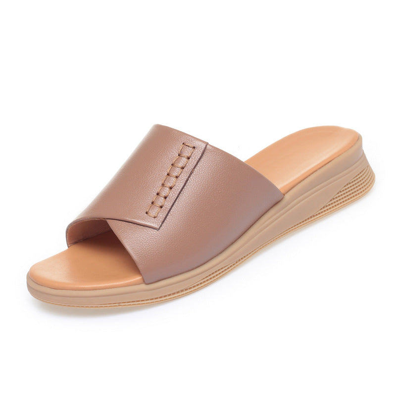 Damen Komfortable Wedgesandaletten mit elegantem Riemen und rutschfester Sohle R&B
