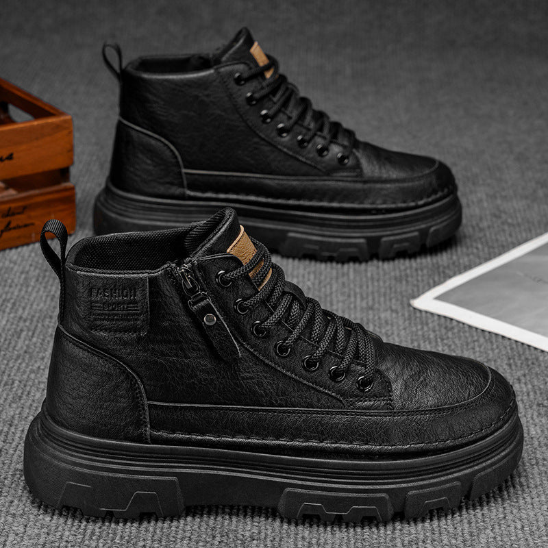 Damen robuste Schnürboots mit hohem Knöchelschutz und rutschfester Sohle